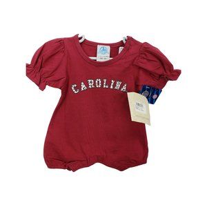 Two Feet Ahead Romper South Carolina Red One Piece 12‎ Months